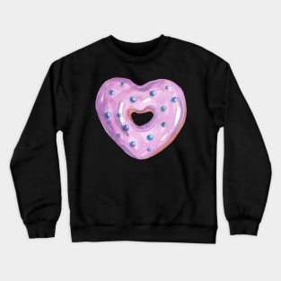 Blueberry heart donut Crewneck Sweatshirt